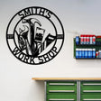 Personalized Workshop Sign with Established Date - BrossHome Metal Wall Art