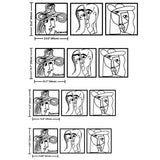 Picasso Faces Metal Wall Art (Set of 3) - BrossHome Metal Wall Art