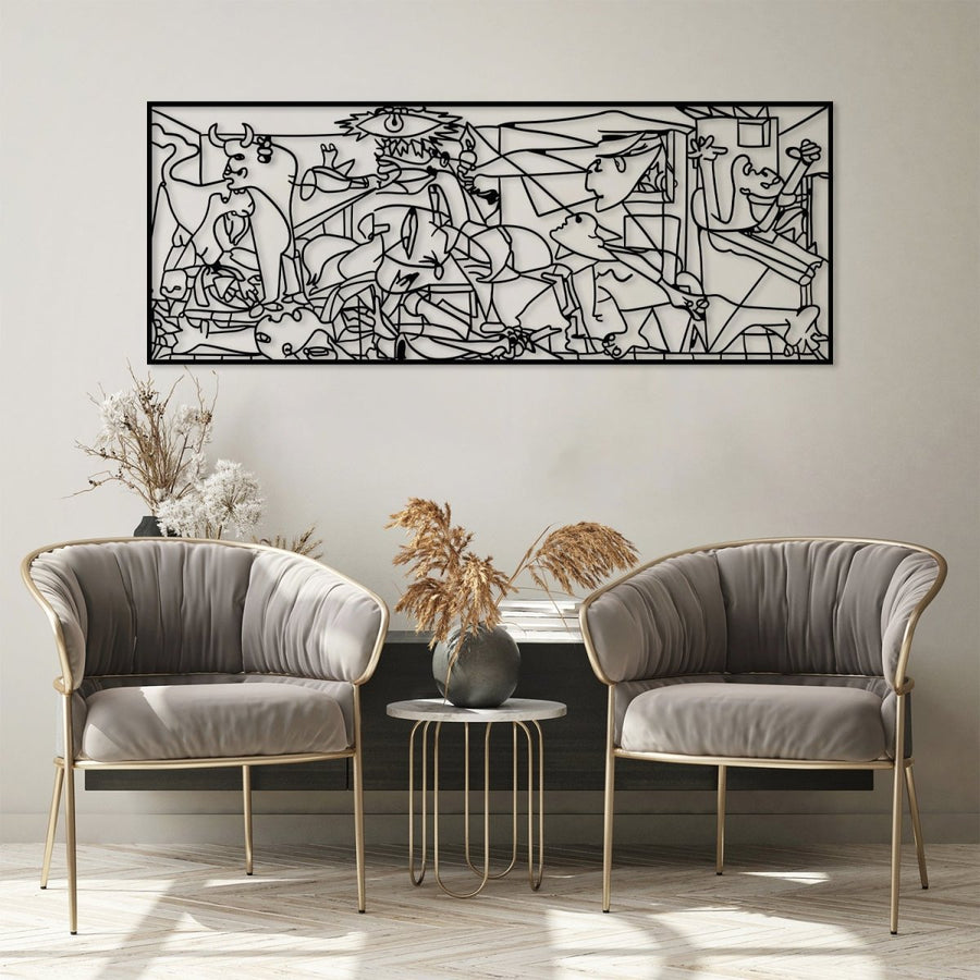 Picasso Guernica Metal Wall Decor - BrossHome Metal Wall Art