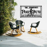 Pool Metal Garden Sign - BrossHome Metal Wall Art