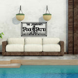 Pool Metal Garden Sign - BrossHome Metal Wall Art