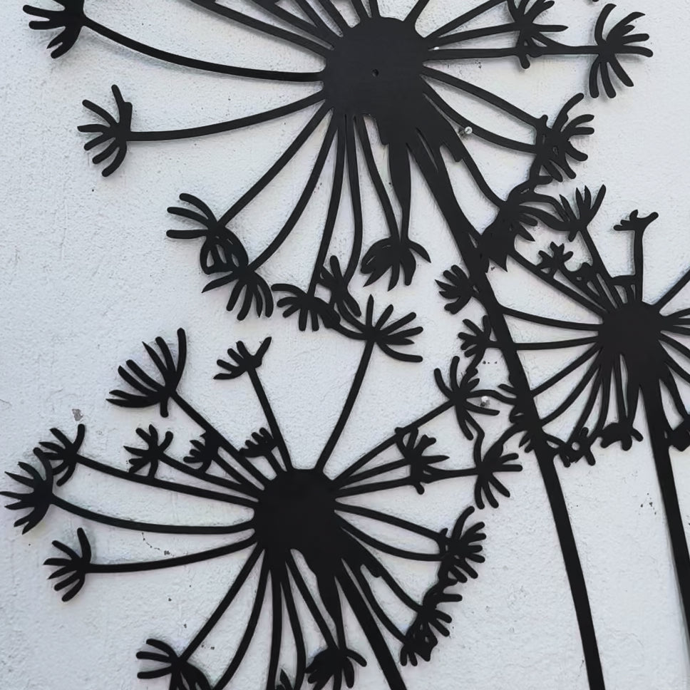 Dandelion Metal Wall Decor