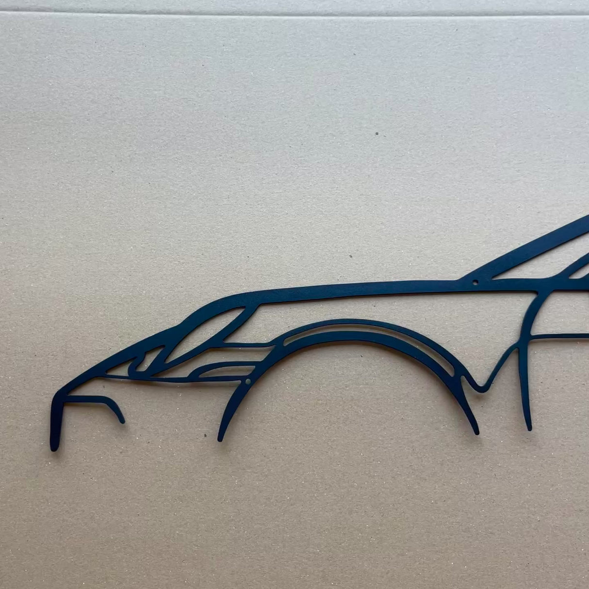 911 Turbo S 992 Metal Car Silhouette Wall Art