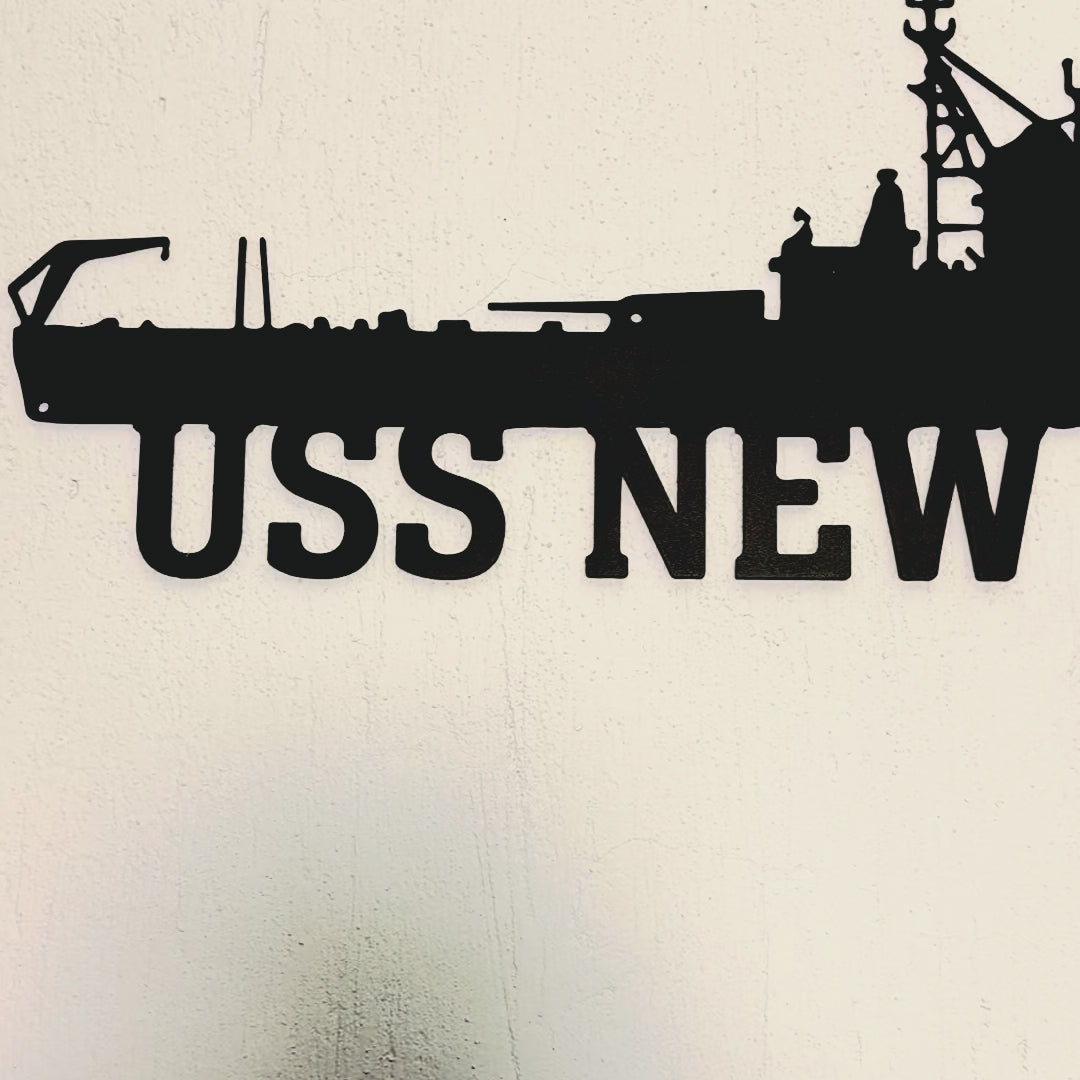 Custom Navy Ship Metal Wall Art
