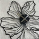FLOWER SHAPED METAL WALL CLOCK