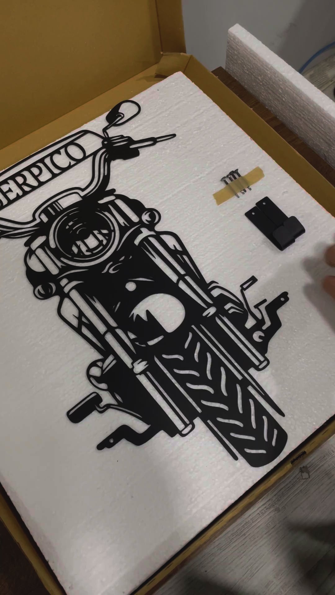 Custom Helmet Holder Motorcycle Custom Metal Wall Art - 7