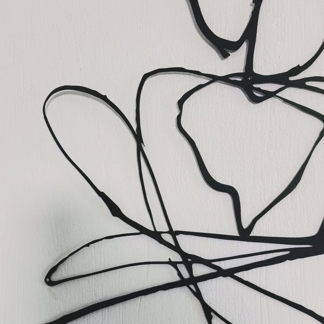 Abstract Couple Harmony Metal Wall Art