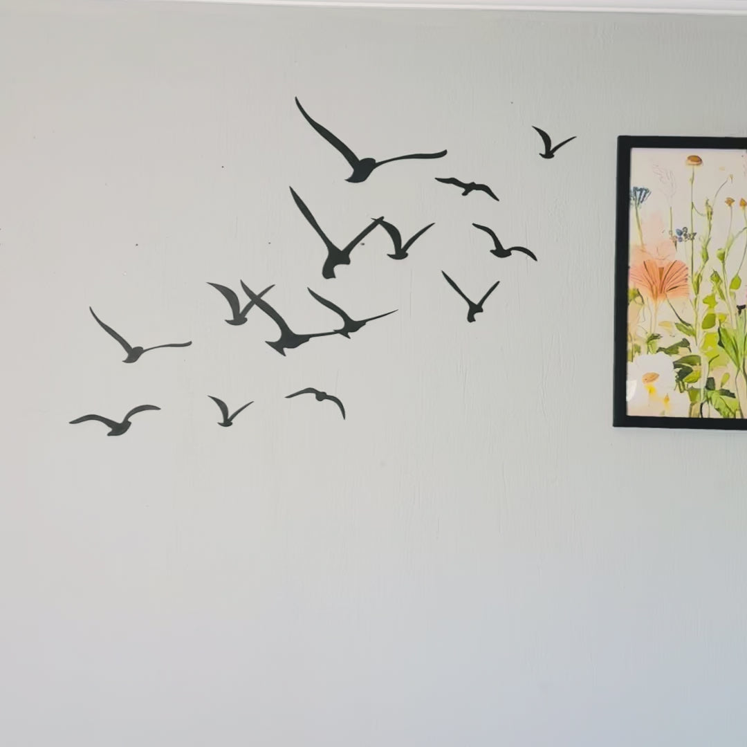 Flying Birds Metal Wall Art