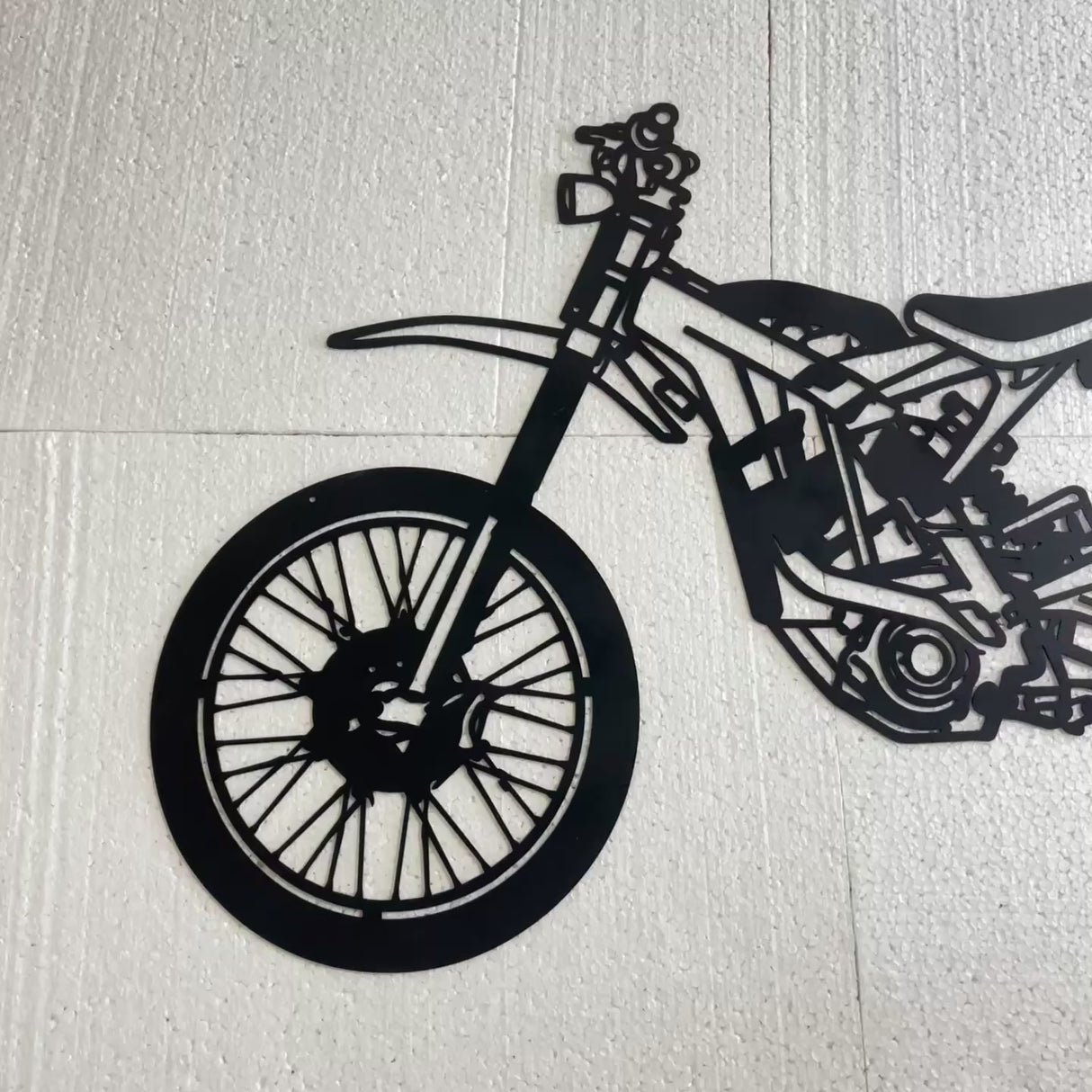 Your Custom Motorcycle Metal Silhouette Wall Art
