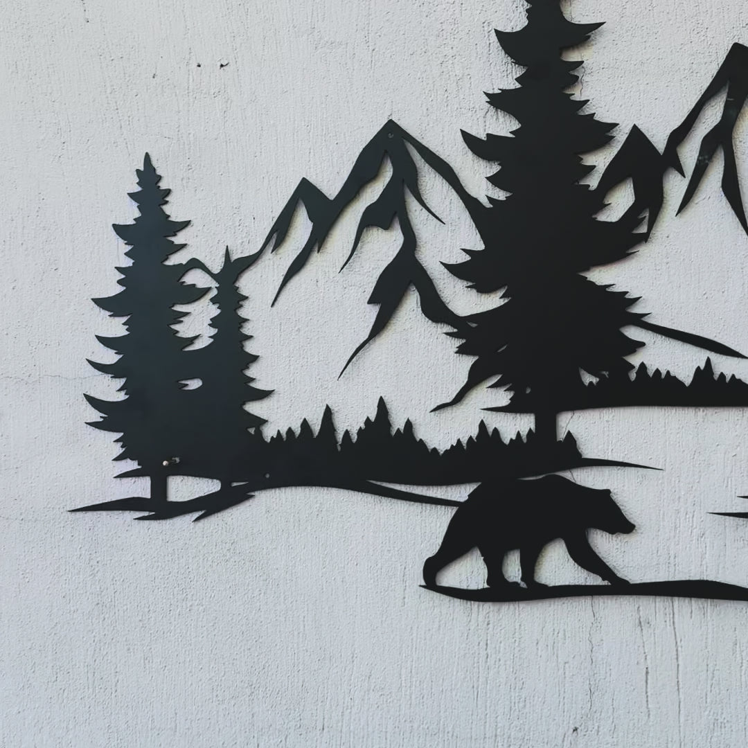 Mountain Serenity Metal Wall Decor
