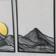 Premium 16-gauge steel mountain wall decor in minimalist design