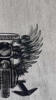 Metal Motorcycle Wall Art, Helmet Holder