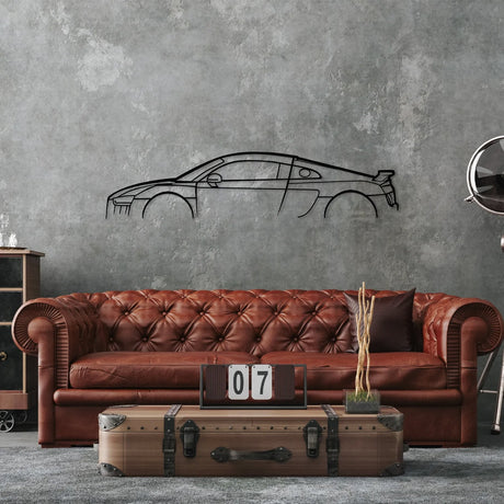 R8 Twin Turbo Metal Car Silhouette Wall Art - BrossHome Metal Wall Art