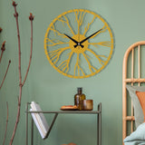 ROOT ENCLOSED METAL WALL CLOCK - BrossHome Metal Wall Art