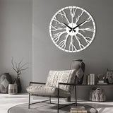 ROOT ENCLOSED METAL WALL CLOCK - BrossHome Metal Wall Art