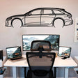 RS6 C8 Car Metal Silhouette Art - BrossHome Metal Wall Art