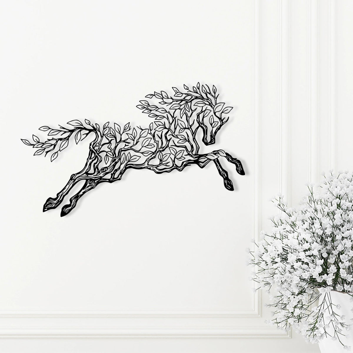 Running Horse Metal Wall Art - BrossHome Metal Wall Art