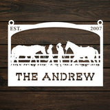 Rustic Outdoor Metal Sign for Cowboys and Horses - BrossHome Metal Wall Art
