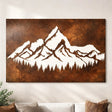 Rusty Mountain Metal Wall Art - BrossHome Metal Wall Art