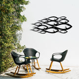 School Of Fish Metal Wall Decor - BrossHome Metal Wall Art