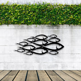 School Of Fish Metal Wall Decor - BrossHome Metal Wall Art