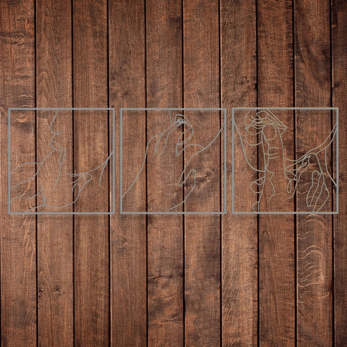 Sensual Line Art Wall Decor - BrossHome Metal Wall Art