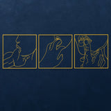 Sensual Line Art Wall Decor - BrossHome Metal Wall Art