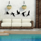 Shaped Metal Bird Wall Art Decor - BrossHome Metal Wall Art