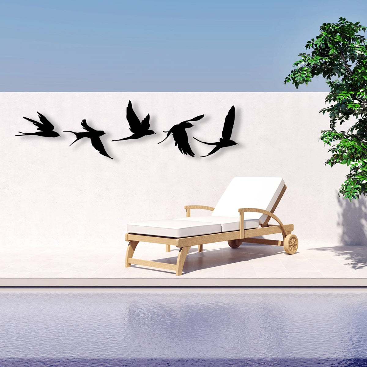Shaped Metal Bird Wall Art Decor - BrossHome Metal Wall Art