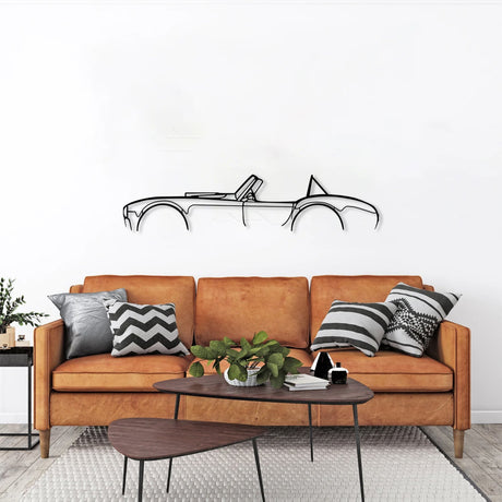 Shelby Cobra Car Metal Silhouette Wall Art - BrossHome Metal Wall Art