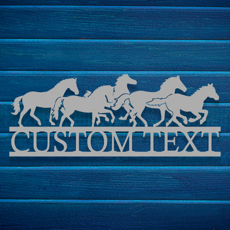 Stylish custom metal sign perfect for patios and gardens.