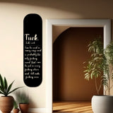 Slang Dictionary Quote Metal Wall Decor - BrossHome Metal Wall Art