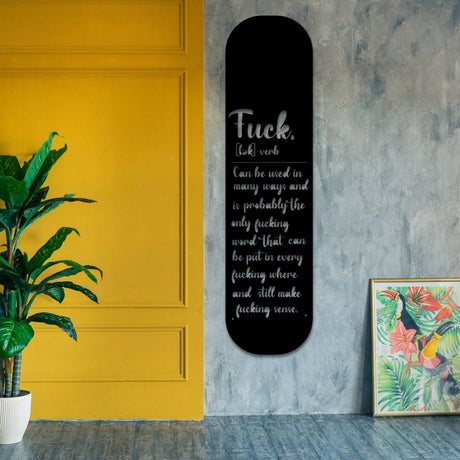 Slang Dictionary Quote Metal Wall Decor - BrossHome Metal Wall Art