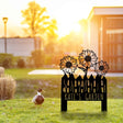 Sunflower Metal Garden Stake - BrossHome Metal Wall Art