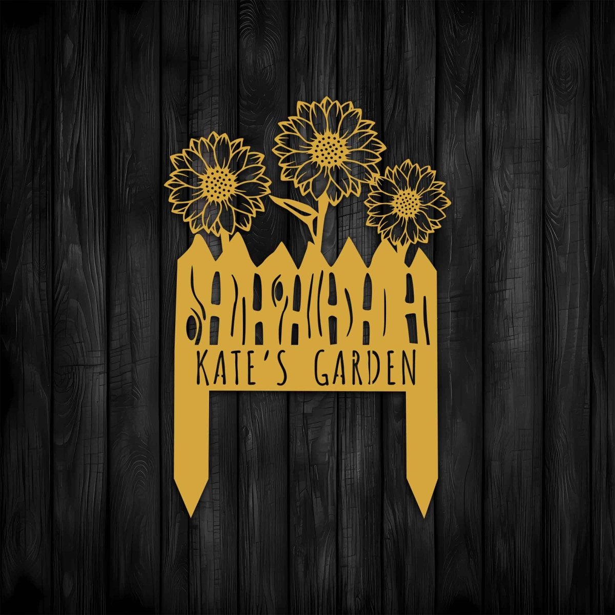 Sunflower Metal Garden Stake - BrossHome Metal Wall Art