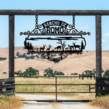 The Rancho de Romo Custom Metal Sign - BrossHome Metal Wall Art