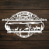 The Rancho de Romo Custom Metal Sign - BrossHome Metal Wall Art