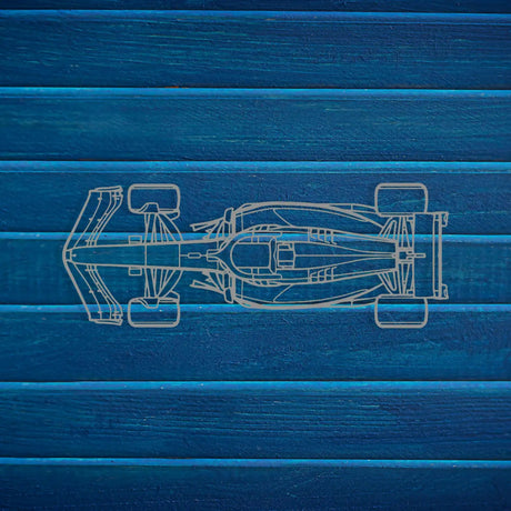 Top View Formula 1 Car Metal Wall Art - BrossHome Metal Wall Art