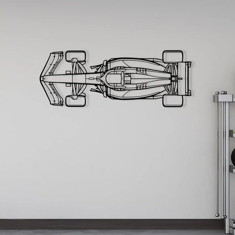 Top View Formula 1 Car Metal Wall Art - BrossHome Metal Wall Art