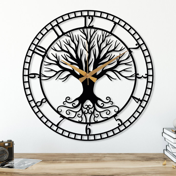 Large Tree of Life Wall Clock