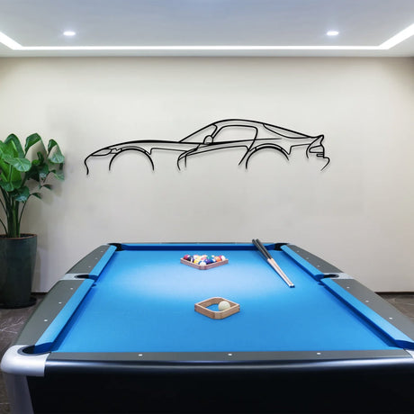 Viper Sports Car Silhouette Metal Wall Art - BrossHome Metal Wall Art