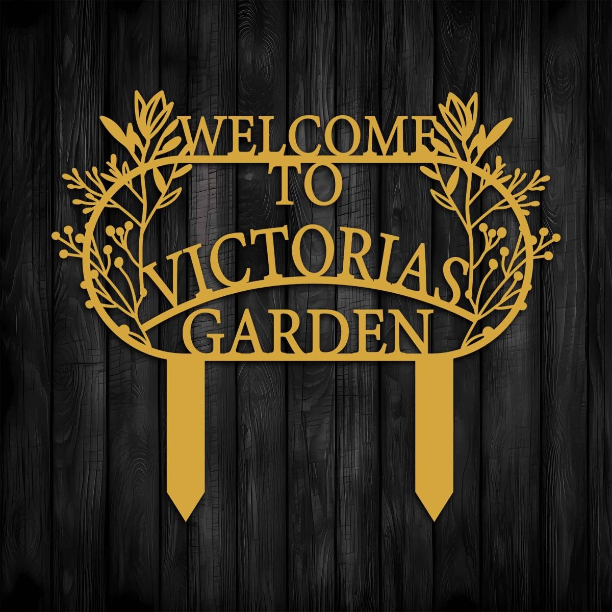 Welcome Garden Sign - BrossHome Metal Wall Art