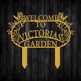 Welcome Garden Sign - BrossHome Metal Wall Art