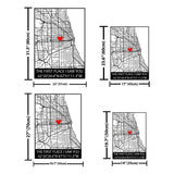 Where We Met Map Metal Wall Art - BrossHome Metal Wall Art