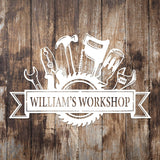 Personalized Workshop Metal Sign