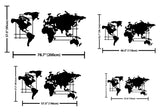 World Map Metal Wall Art - BrossHome Metal Wall Art