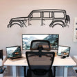 Wrangler Silhouette Metal Wall Art - BrossHome Metal Wall Art