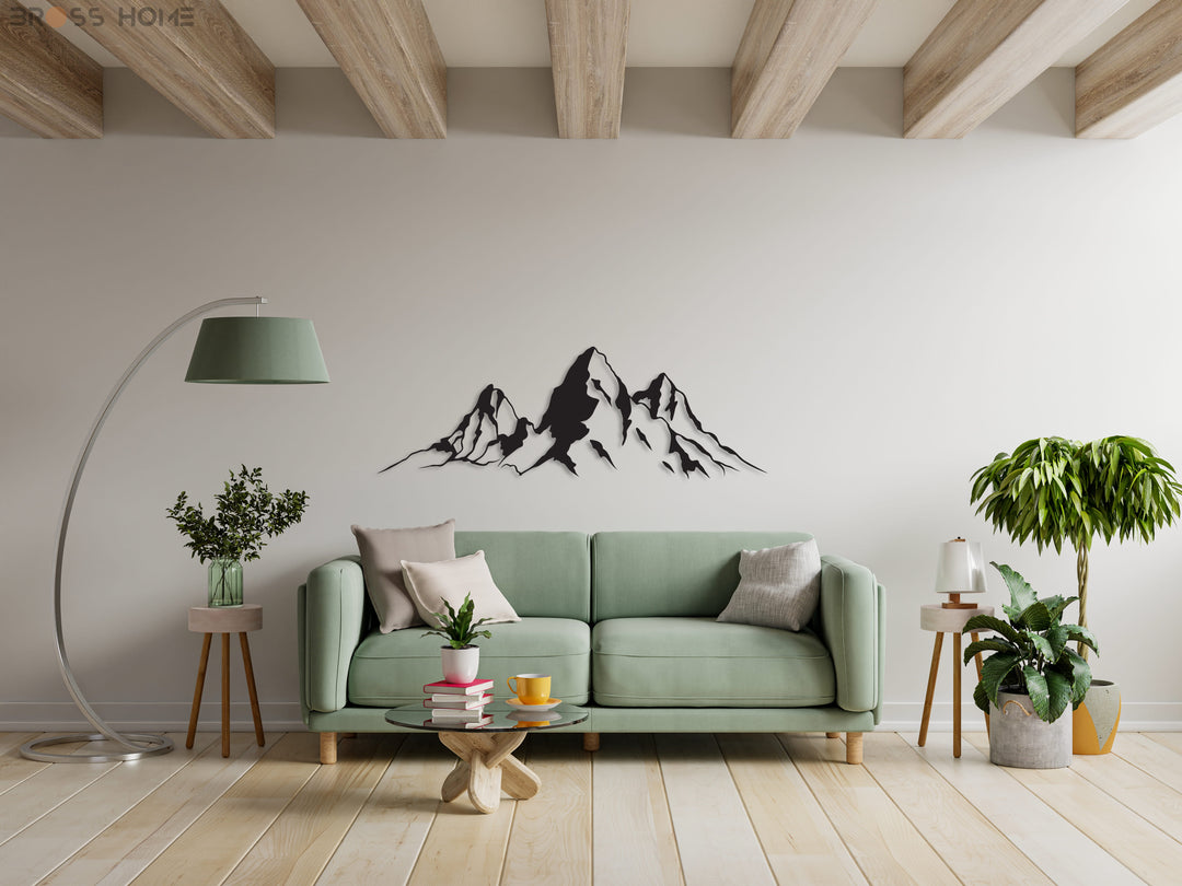 Mountain Range Metal Wall Art