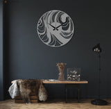 Abstract Metal Wall Clock - BrossHome Metal Wall Art