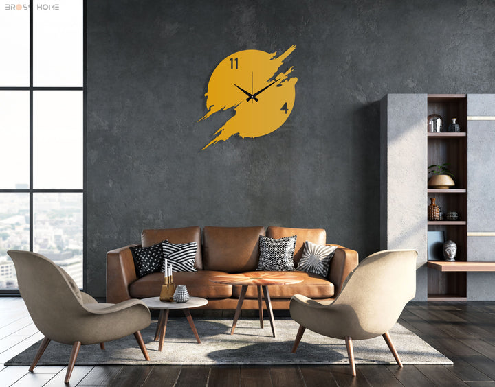 Abstract Wall Clock Design - BrossHome